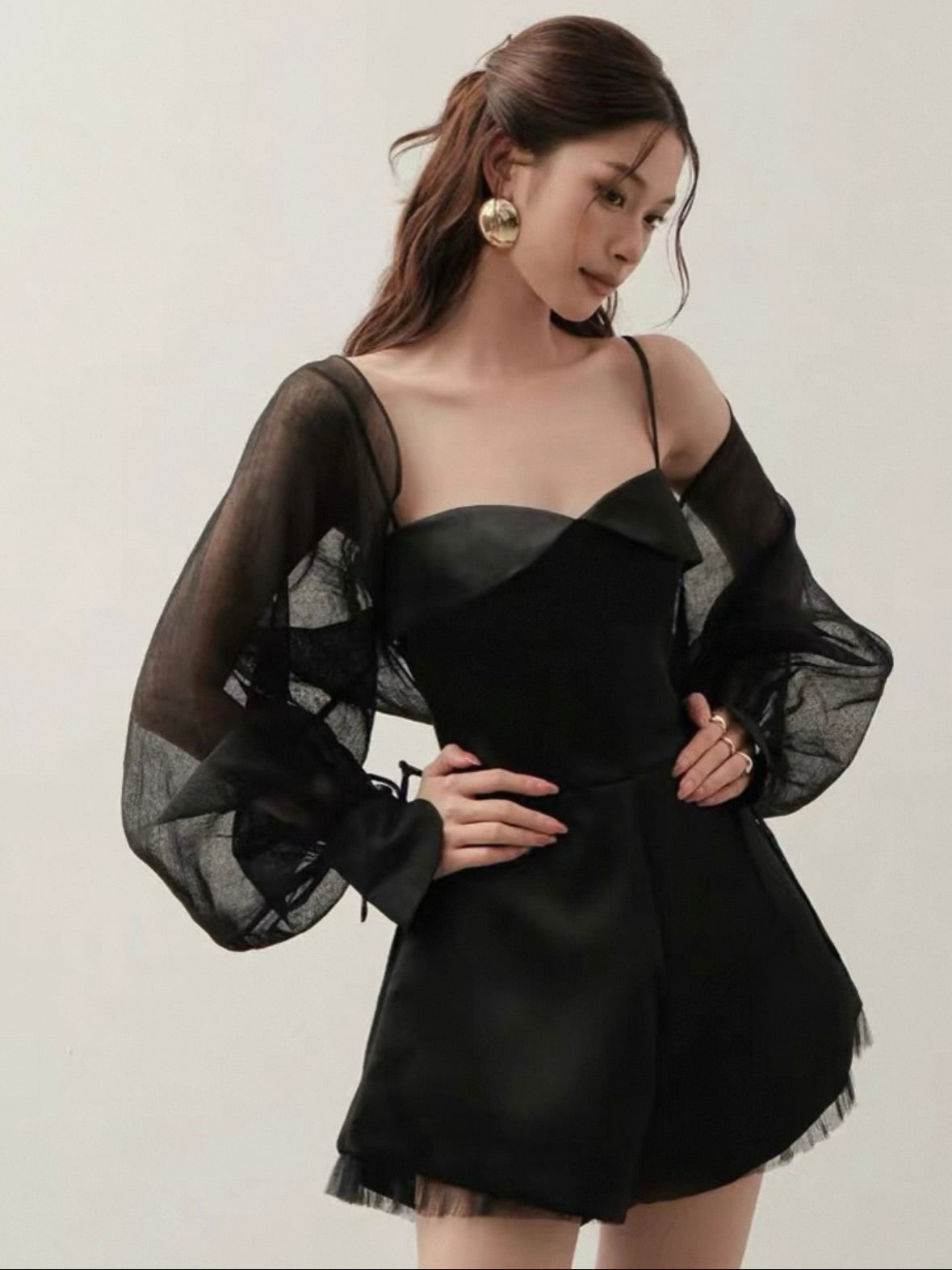 インヤンヨガ　レースアップジャンプスーツ レースアップジャンプスーツ – yinyang - yoga & meditation wear