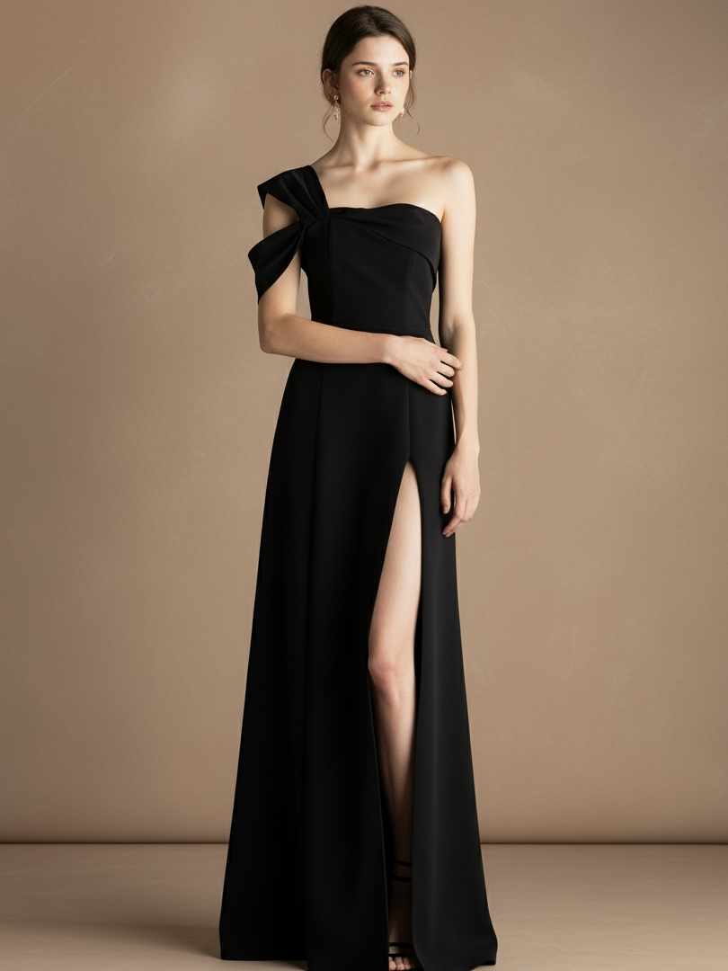 パイピングスリットロングドレス パイピングスリットロングドレス パイピングスリットロングドレス Leja