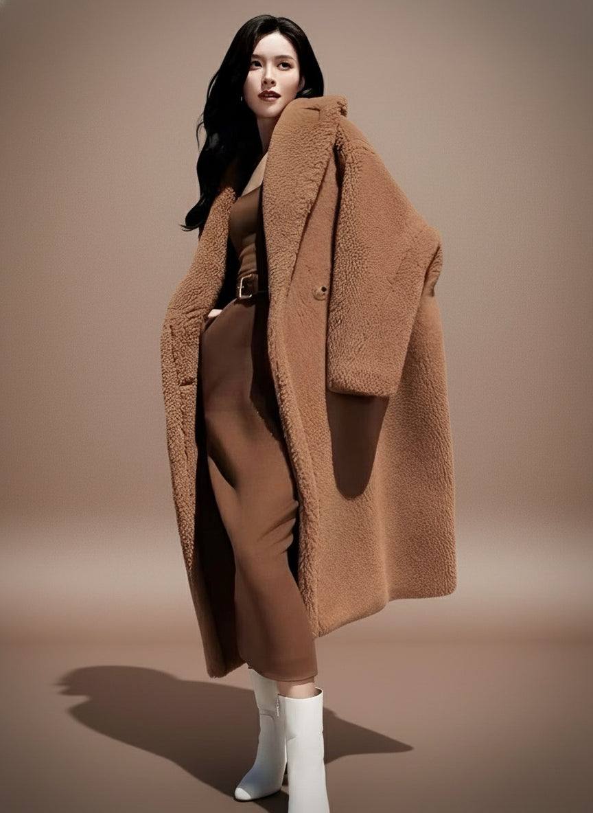 シアリングタッチ・オーバーロングコート[m211]