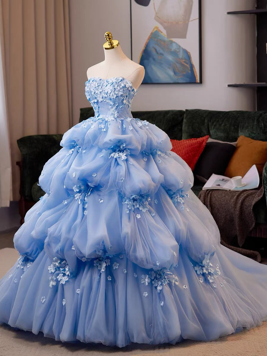 フラワーチュール・ボリュームロングドレス[m262]