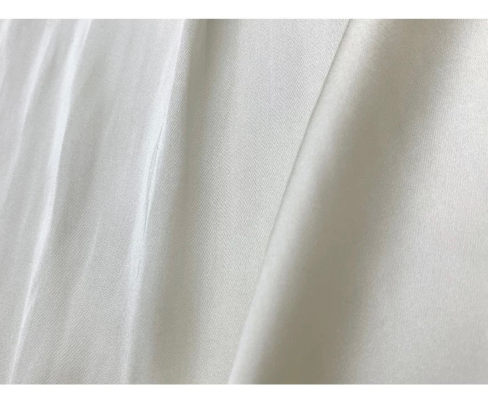レースアップサテンプリーツロングドレス[m287]