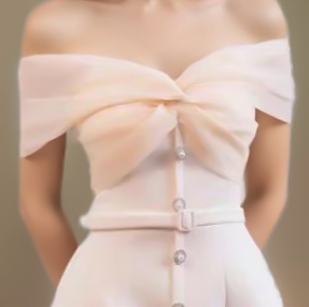 チュールリボンオフショルダーミニドレス［m110］