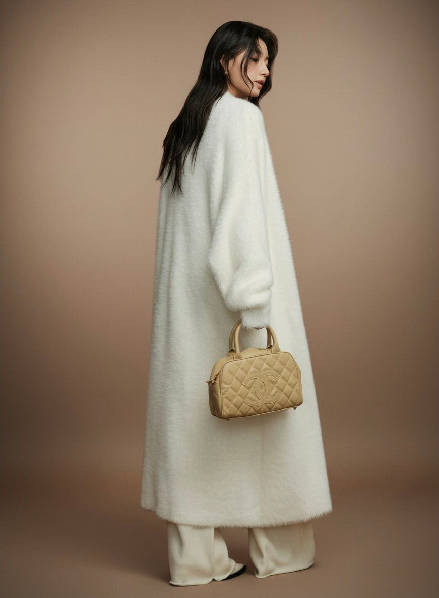 プレミアムシャギーニット・ロングカーディガン[m213]