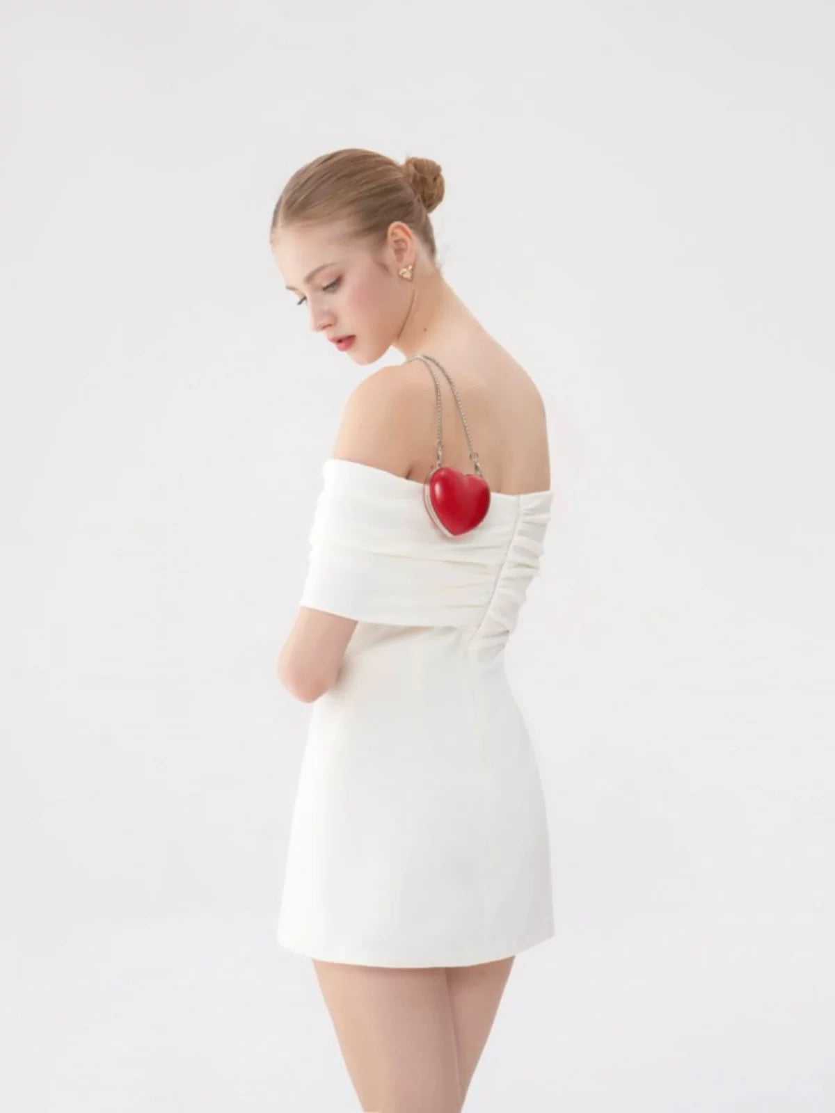 オフショルダー・ミニドレス[m243]