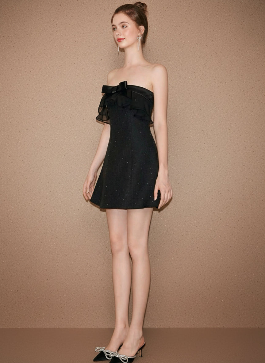 グリッターツイードビスチェドレス［m148］