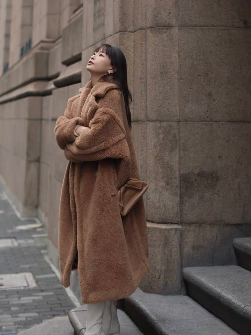 シアリングタッチ・オーバーロングコート[m211]