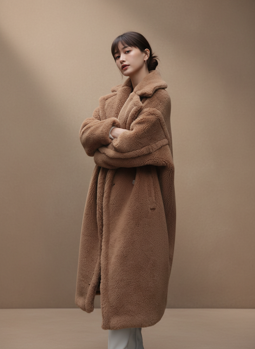 シアリングタッチ・オーバーロングコート[m211]