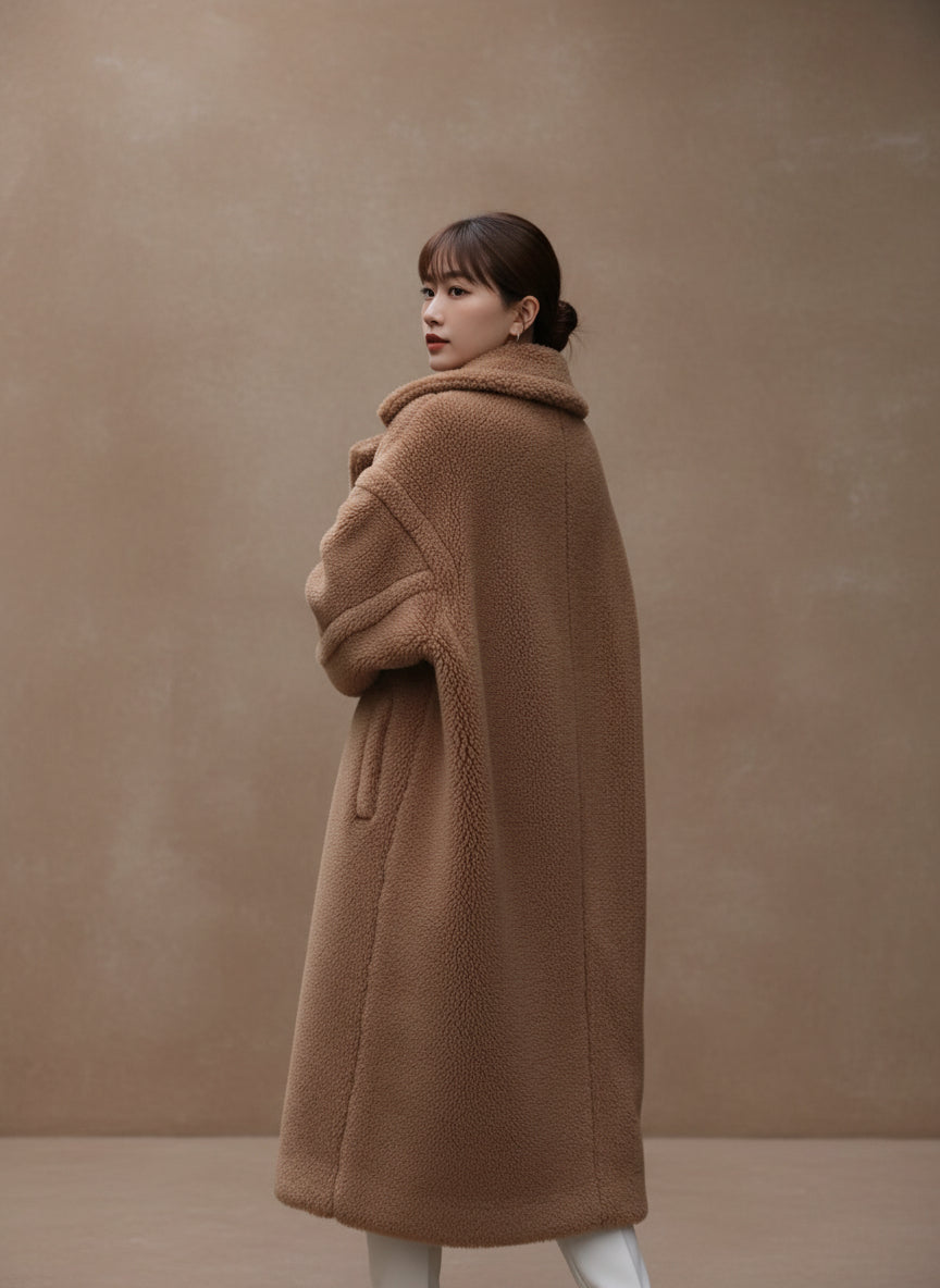 シアリングタッチ・オーバーロングコート[m211]