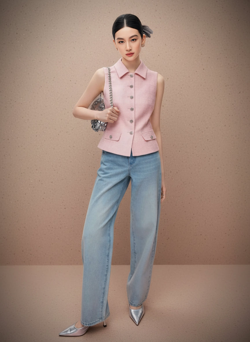 ノースリーブテーラードセットアップ［m192］