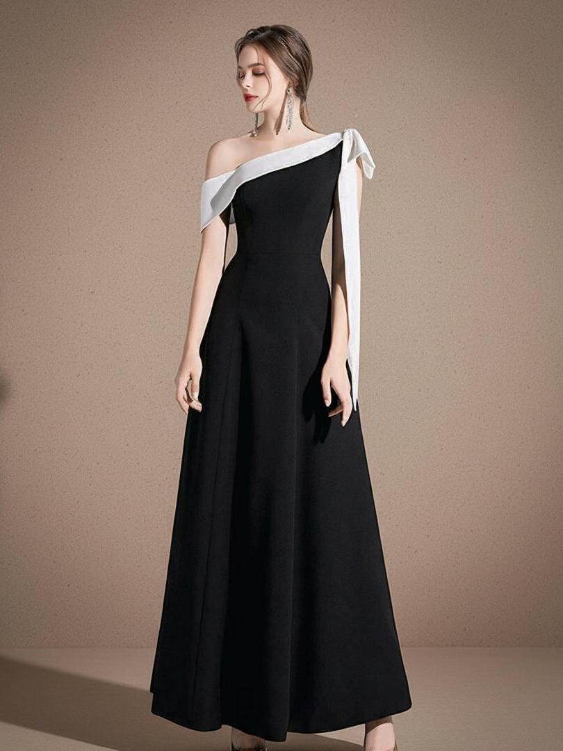 ワンショルダーフレアロングドレス［m105］ – Musele