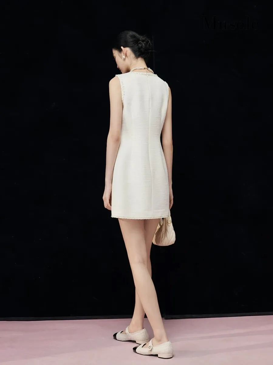 ツイードライクノースリーブドレス［m186］ – Musele