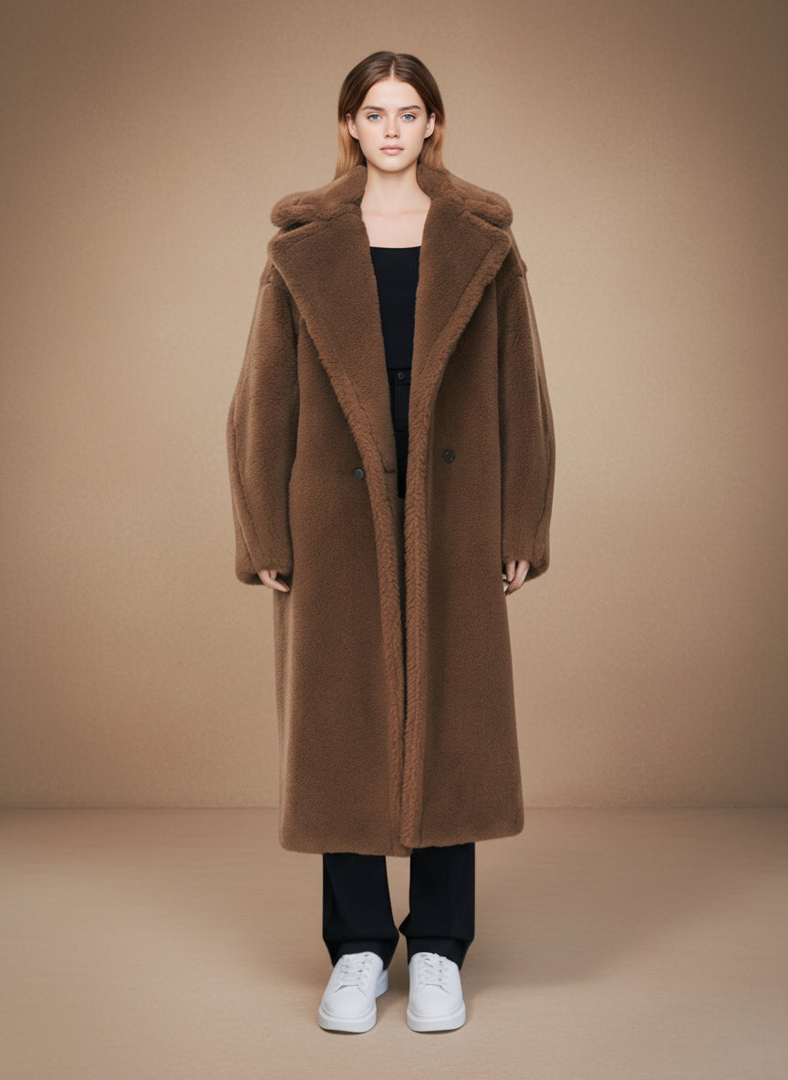 シアリングタッチ・オーバーロングコート[m211]