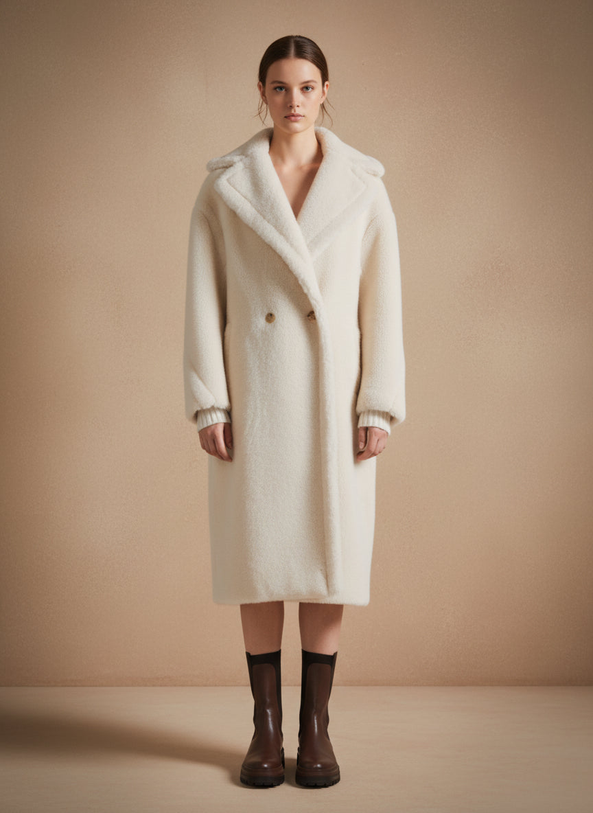 シアリングタッチ・オーバーロングコート[m211]