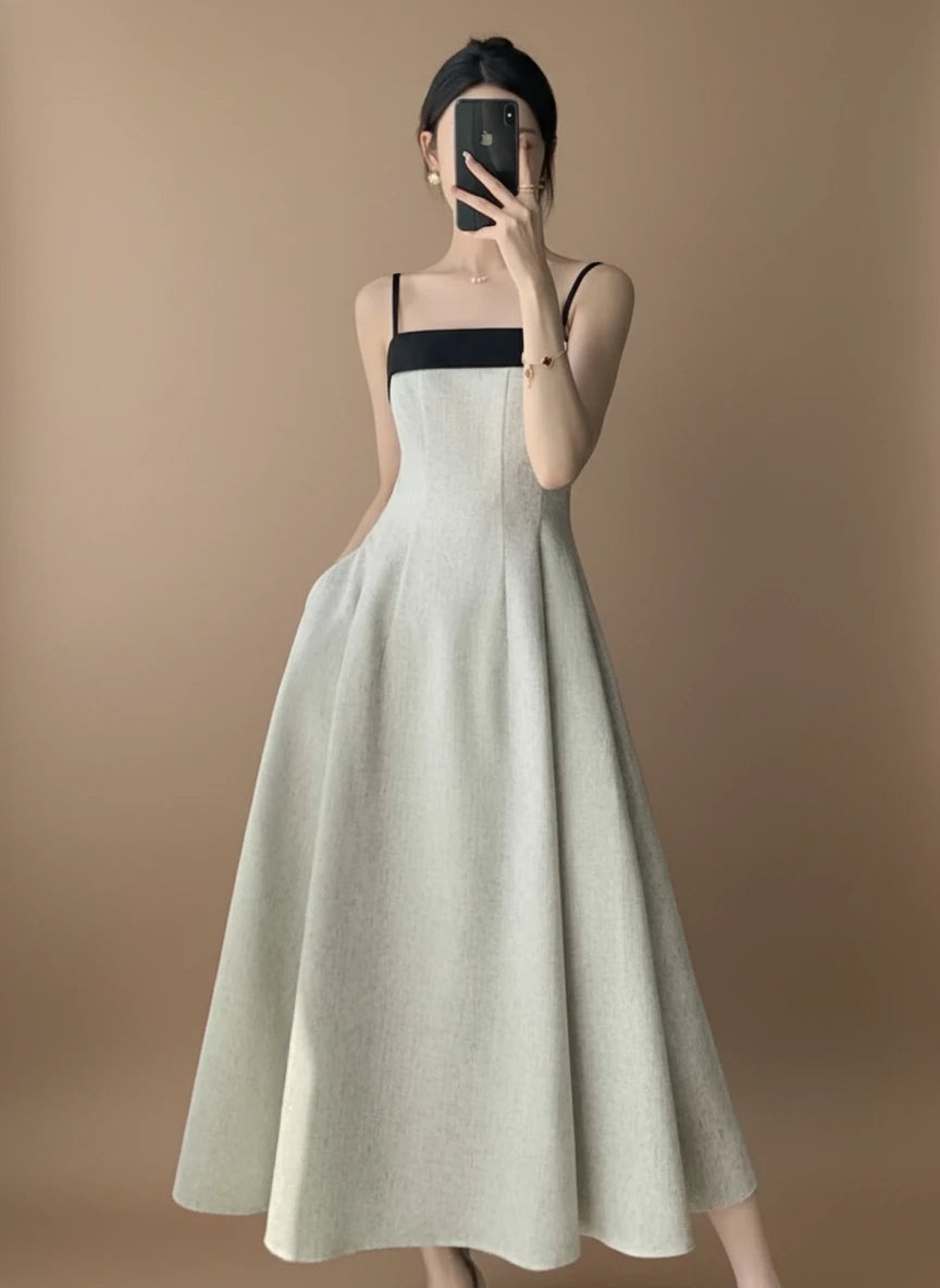 モダンクラシックツイードライクドレス［m138］