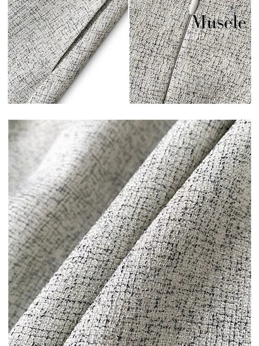 モダンクラシックツイードライクドレス［m138］