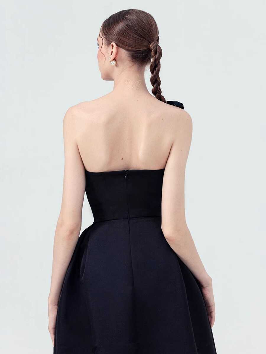 オフショルダーバイカラーロングドレス［m118］