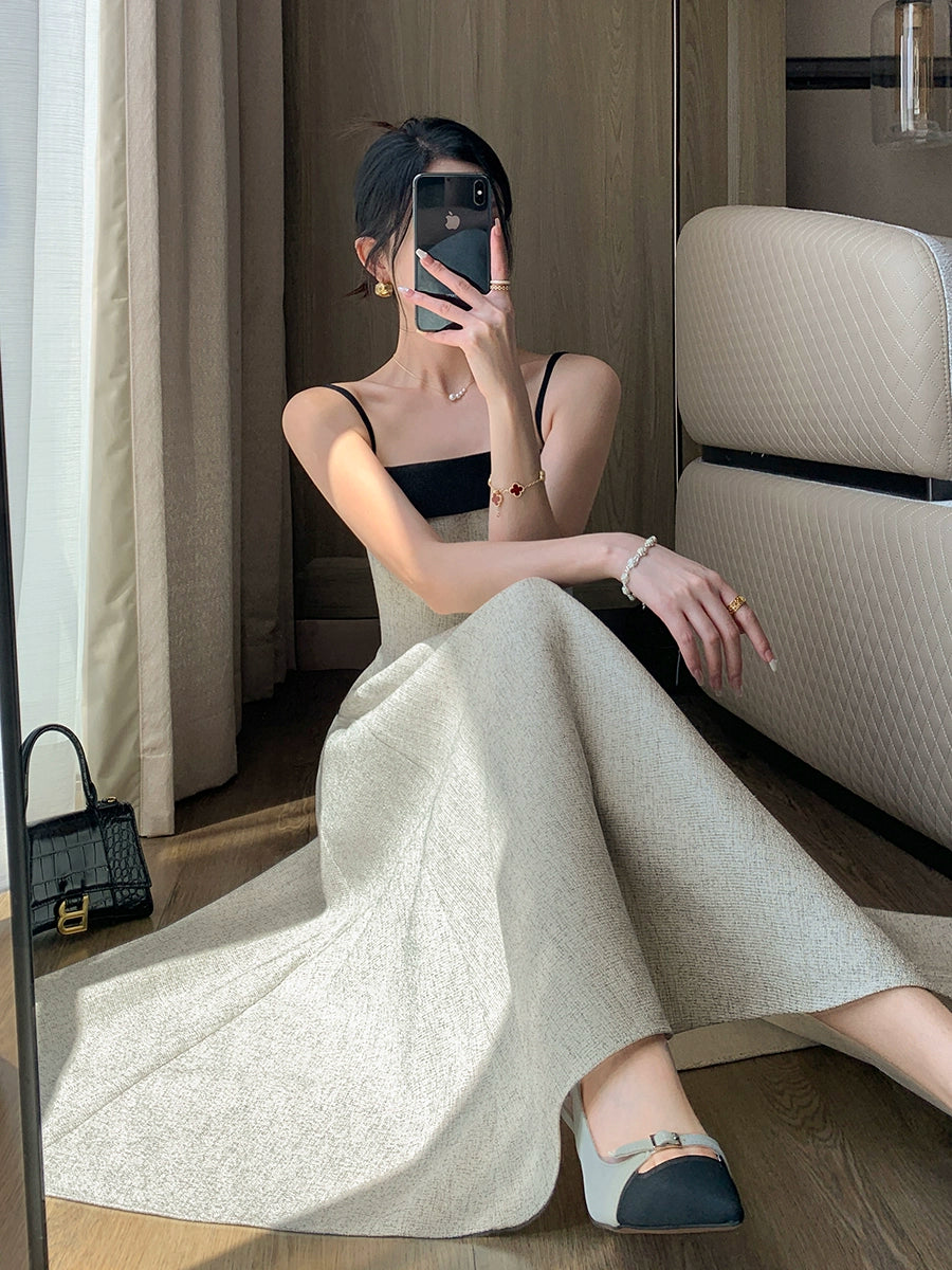 モダンクラシックツイードライクドレス［m138］