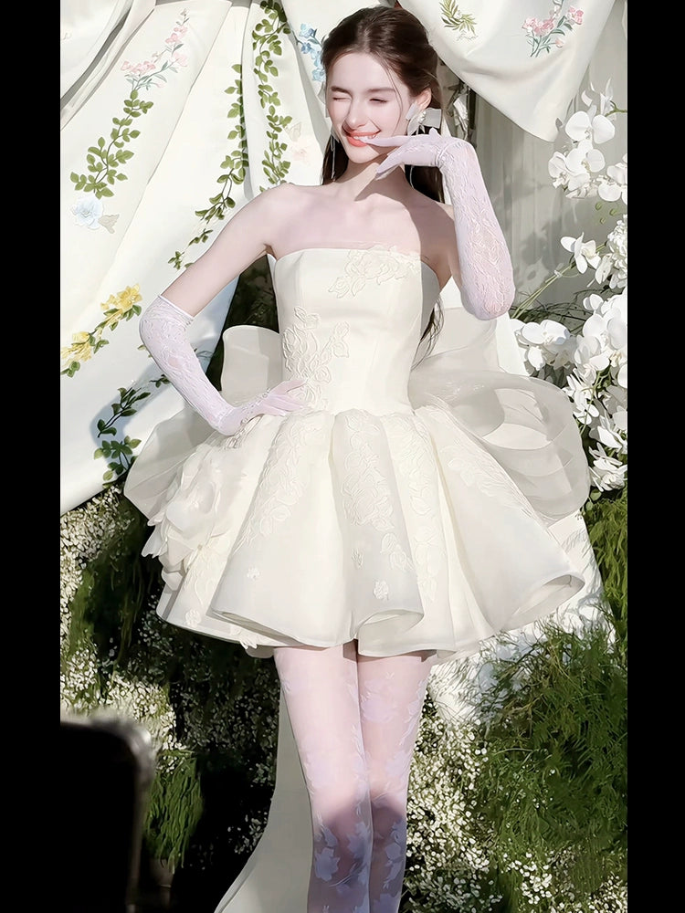 ビッグリボンミニドレス［m167］