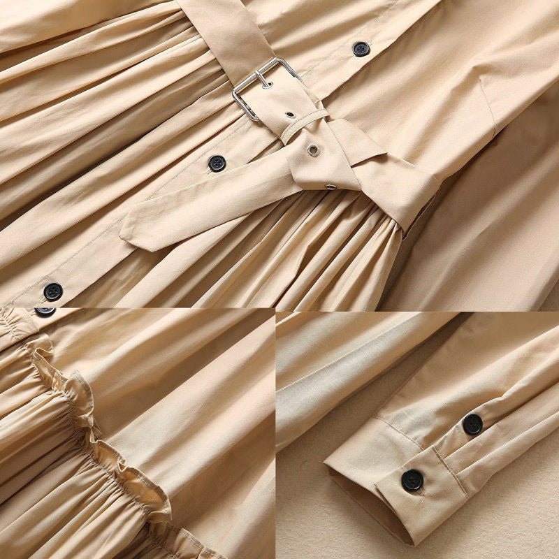 ティアードシャツワンピース[m225]