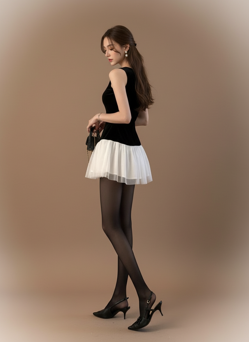 ビジュードッキングミニドレス［m142］