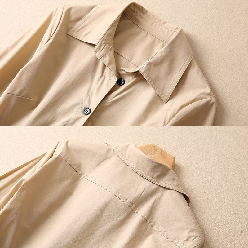 ティアードシャツワンピース[m225]