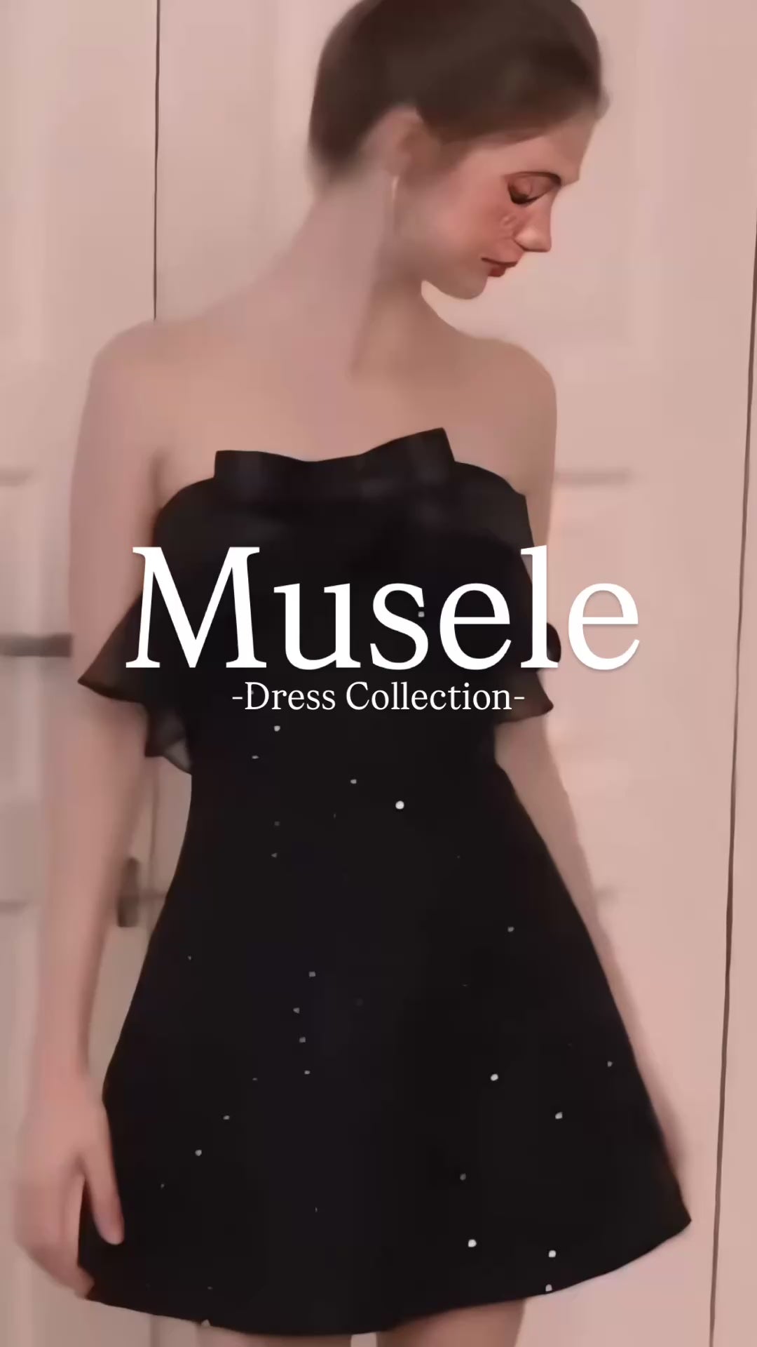 グリッターツイードビスチェドレス［m148］